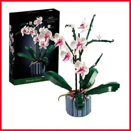 Byggstenar blomma suckulent kruka byggstenar lämpliga för romantisk kit montering byggstenar leksaker flicka present