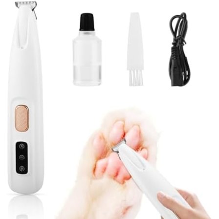 2024 Nyaste Pet MicroPrecision Trimmer, Saffory Hundtrimmer, Pet Tass-Trimmer Laddningsbar Pet Rakapparat med LED-Ljus, Låg N