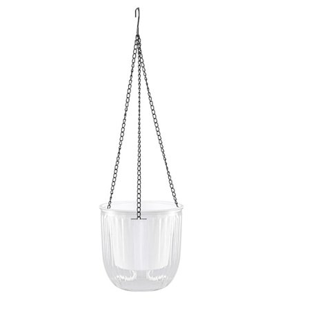 Blomsterpotte med hengende basseng TRANSPARENT L