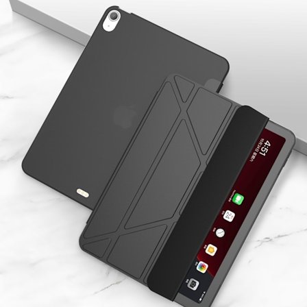 iPad Air 2025-2020 / Pro 11 2018 Fodral Tri-Fold Svart