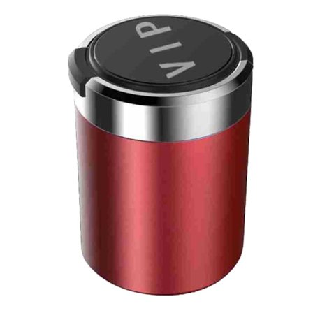 Bærbar Askebæger Med Låg Til Bil Tæt Design Med Blåt LED-Lys Vindtæt Til Udendørs Rejser Hjem Nem Rengøring Til Mænd