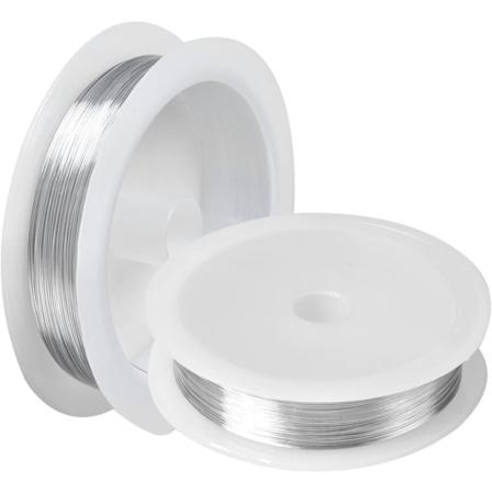 0,3 mm x 60 m Rull Smykketråd, Strekkbar Messingtråd Metallisk Kobber