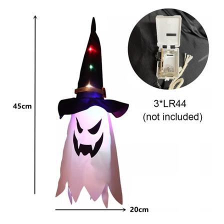 Led Halloween Dekoration Blinkande Ljus Gypsophila Ghost