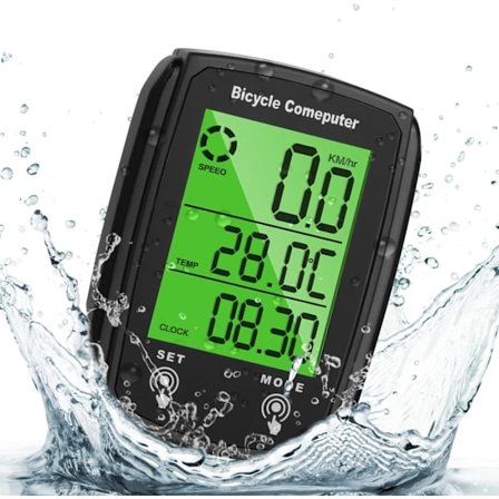 /HH/ Universaali 19-toimintoinen IP54 vedenpitävä pyörätietokone, GPS-pyörätietokone LCD-taustavalaistulla kosketusnäytöllä
