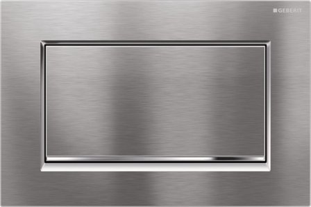 Geberit Sigma30 Spolplatta för enkelspolning Stål, Badrum