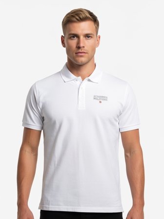 Accademia Militare Polo Maniche Corte Uomo Bianco