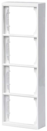 ABB Impressivo Förhöjningsram 2-vägs, vit 4-fack, Strömbrytare & vägguttag