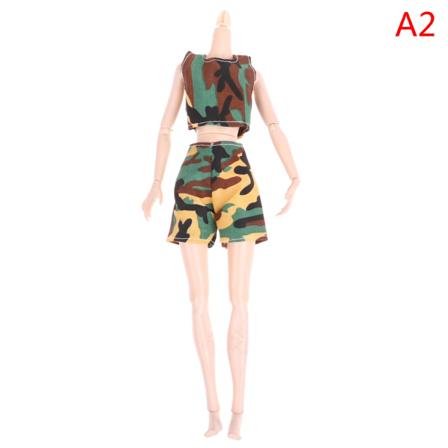 2st/ Set Docka Camouflage Kläder För 1/6 30cm Dockoutfit Acce