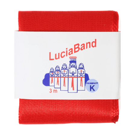 Trend-Tex Luciaband 70 mm Sytillbehör Röd 70mm x 3m