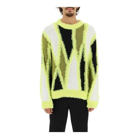 Andersson Bell, Round-neck Knitwear Geel, Heren, Maat:S,Cotton
