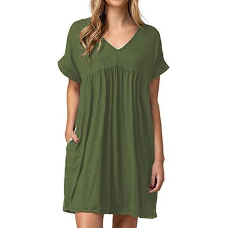 Enfärgad Print För Kvinnor Med Blommönster