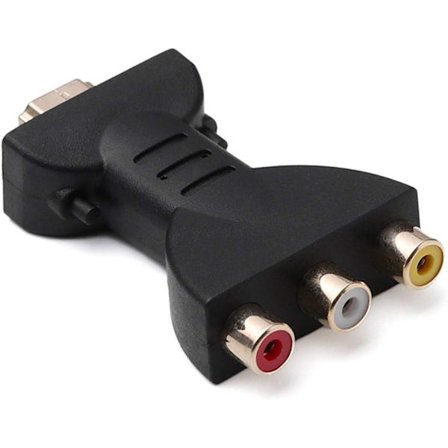 HDMI till RCA-adapter, HDMI-hane till 3 RCA-hona-omvandlare, HDMI till AV-adapter, ljud- och videoadapteromvandlare för TV, HDTV, DVD
