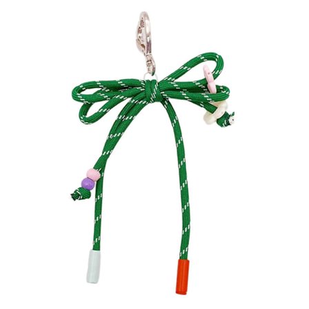 Multifunktionell nyckelring i nylon med eleganta designer, modeaccessoar för nycklar, telefoner och ryggsäcksdekoration, mörkbrun