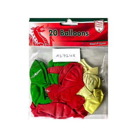 Latex enfärgade ballonger (20-pack) En storlek Flerfärgad
