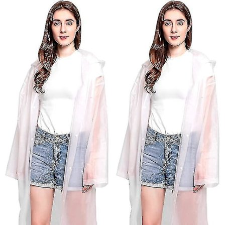 2 stk Regnponcho Menn Kvinner Vanntett, Regnkappe Festival Regnjakke Regnfrakk Poncho Sykkel Regnklær Regnbeskyttelse Regntilbehør Til Fotturer Cam