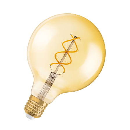 Osram LED-lampa Globe 25 E27 Spiral Gold Belysning Guld ONESIZE