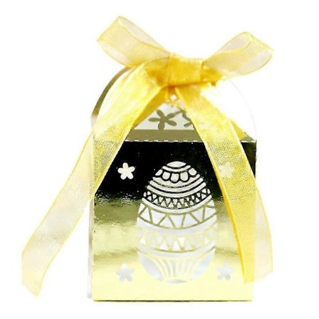 50 stk. Påskehare Slikæsker Bryllupsfest Gaveæske Med Bånd Chokolade Gaveæske Til Baby Brude Brusebad Fødselsdag
