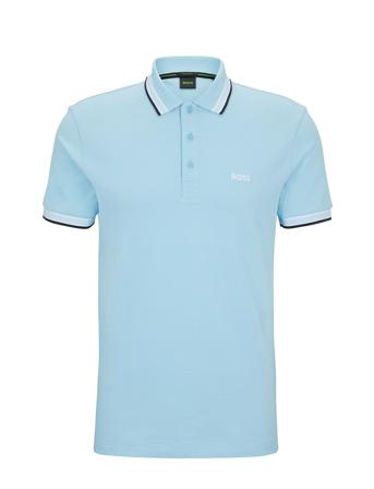 Paddy Polos Short-sleeved Blå BOSS*Betinget Tilbud
