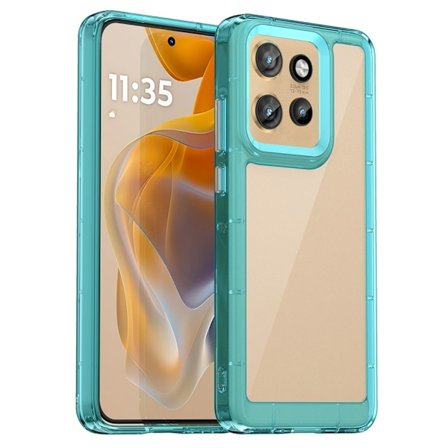 Motorola Edge 50 Neo / Motorola Moto S50 smart akryldeksel - Gjennomsiktig Blå