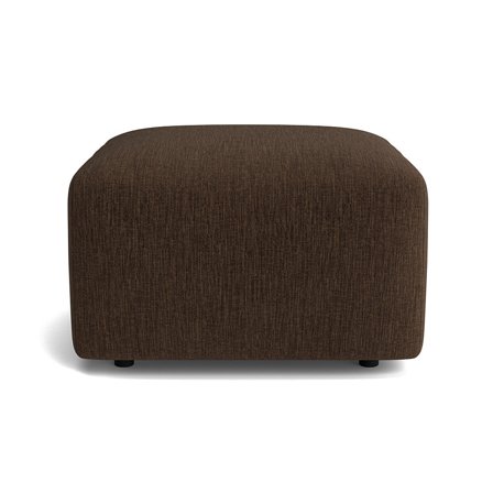 Friday Pouf Hocker in Boston Dunkelbraun, Modernes Design, Bequeme Polsterung für Wohnzimmer & Schlafzimmer, Kompakte Maße 44cm, Stilvoll.
