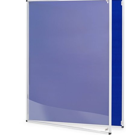 Tamperproof noticeboard, 900x1200 mm, dark blue