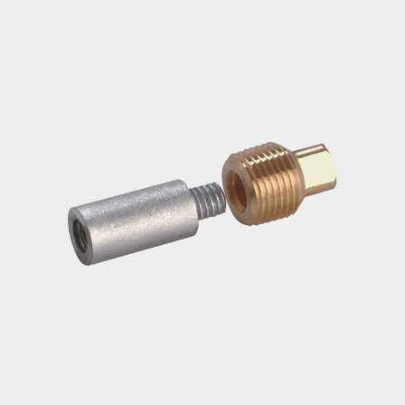 Zestaw anod cynkowych Tecnoseal, do silnika stacjonarnego, pasuje do Volvo Penta, 7/16”, Ø17 mm x 30 mm - Jachtowa