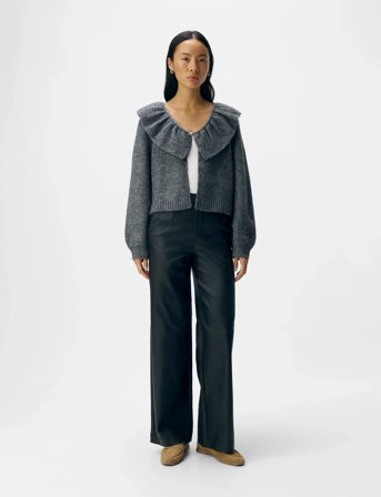 Object Objdenisi L/S Lo Knit Cardigan Noos - Grey - L