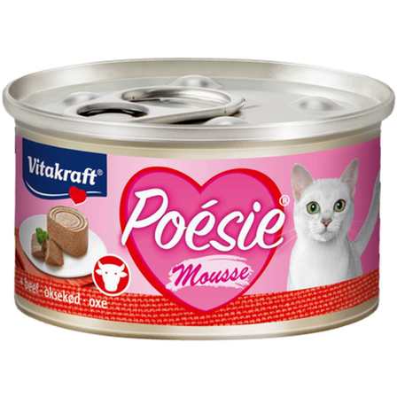 Vitakraft - Poesie Mousse Biff 85 g - Katt - Kattefôr & kattemat - Våtfôr og våtmat - ZOO.no