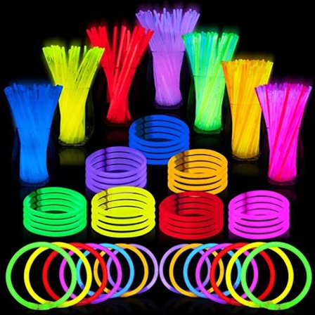 100-pack Extra Starka Glow Sticks Bulk Party Pack - Halloween Glow in the Dark Party Supplies Pack - 20 cm Glow Stick Party Favörer