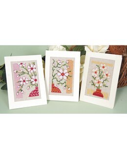 Kort Orkideér 3-pak - Vervaco