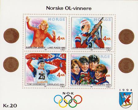 Norge - AFA 1025-28 - Miniark - Postfrisk