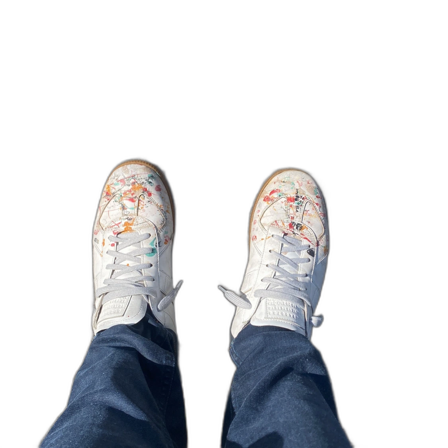 Maison Margiela sneakers med färgstänk