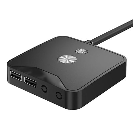 Internet Cafe Desktop Switch Box To Usb2.0 Hub Extension Switch Med Lyd til Computer Bundkort Ekstern Boot