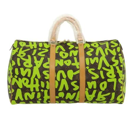 Louis Vuitton Vintage Pre-owned Keepall Taske Grøn, Herre Vintage Tasker, Størrelse: ONE Size