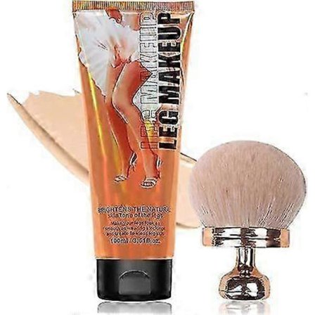 Miracle De Paris Benmakeup Cream & Borstset, Miracle De Paris Kroppstäckning Perfector, All Over Complexion Perfector för Ben, Smink för att täcka 