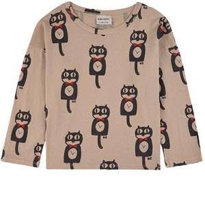 Kids - Bobo Choses Gray Cat O'Clock T-Shirt 8-9 Years - Tops - 8-9 years - Grey