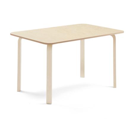 Tisch ELTON, 1400x800x710 mm, Linoleum beige, Birke