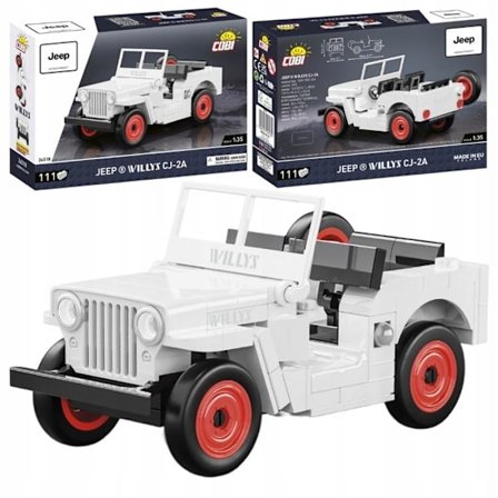 COBI 24518 JEEP WILLYS CJ-2A Hvid version 111 CL.