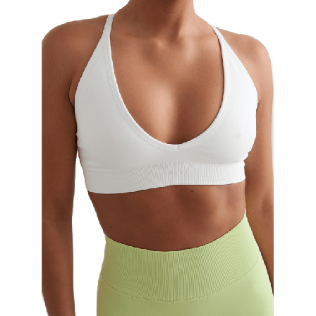 aim'n Shape Seamless Cross Back Bra Träningskläder Dam Vit M