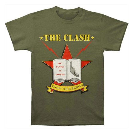 The Clash Know Your Right Green T-shirt