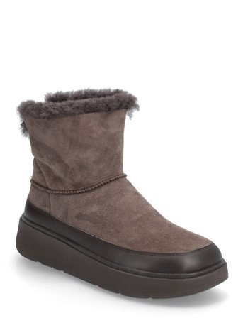 FitFlop Gen-Ff Mini Double-Faced Shearling Boots - Brown - 36.5