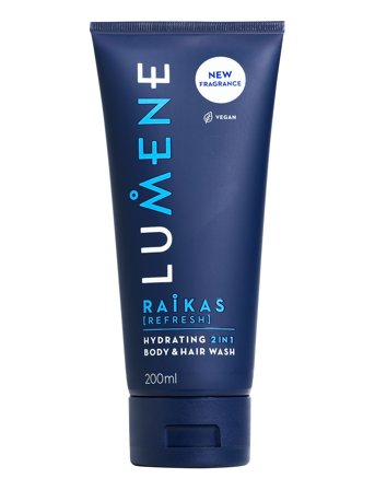 LUMENE Men Raikas Hydrating 2In1 Body & Hair Wash 200 Ml - Nude - ONE SIZE