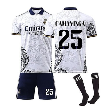 Real Madrid 22-23 Dragon stil Jersey CAMAVINGA Nr 25 Fotballdrakt sett