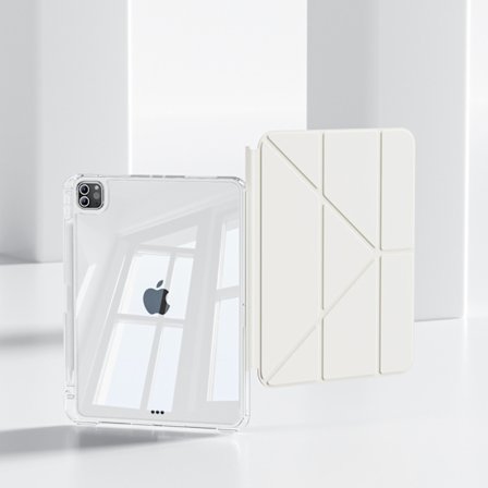 Stilrent Fodral för iPad 10/11 10.9" Krämvit Avtagbar Pennhållare