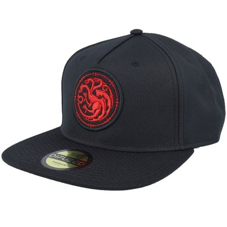 Difuzed - Svart snapback Keps - GOT House Of The Dragon Black Snapback @ Hatstore