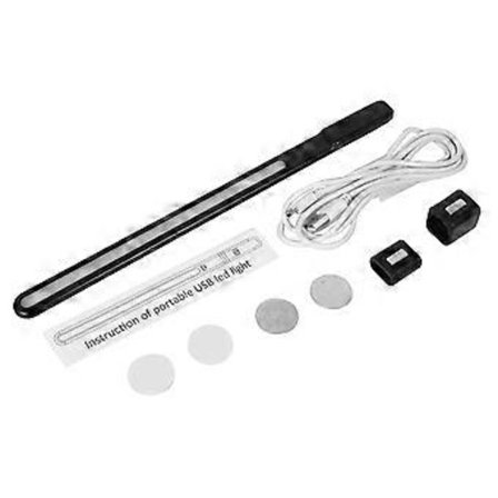 Multifunktionell Portabel USB Ström Läslampa Arbets LED Bar Ögonvård Skrivbordslampa Strip Boklampa Svart