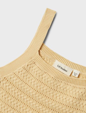 Lil'Atelier Nmfhope Strap Knit Top Lil - Yellow - 92