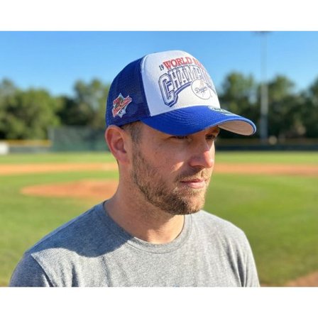 47 Brand - MLB Vit trucker Keps - Los Angeles Dodgers MLB Foam Champ Offside Dt Royal/White Trucker @ Hatstore