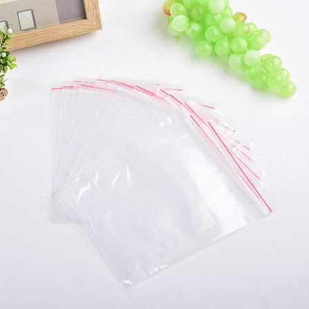 300-pakkaus 5x7cm Ziplock-vetoketjupusseja Zip Lock -pusseja läpinäkyvä