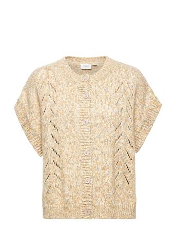 Kaylasz Vest Vests Knitted Vests Beige Saint Tropez